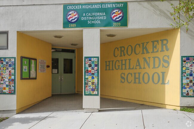 The Crocker Highlands Elementary School is a California distinguished school.