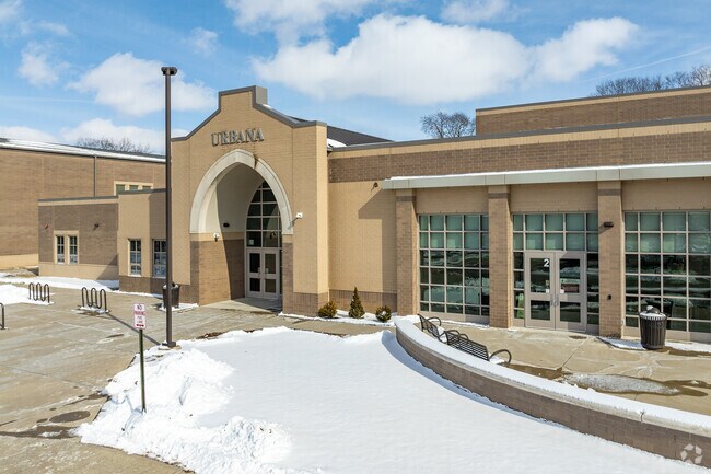 Urbana High School serves the students in grades 9-12.
