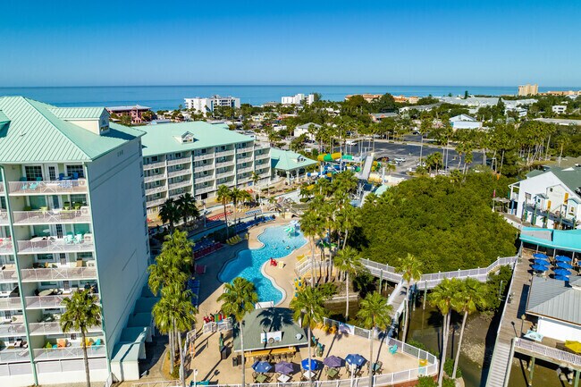 Splash Harbor in Indian Rocks Beach includes a lazy river, splash zone and mini golf for all ages.