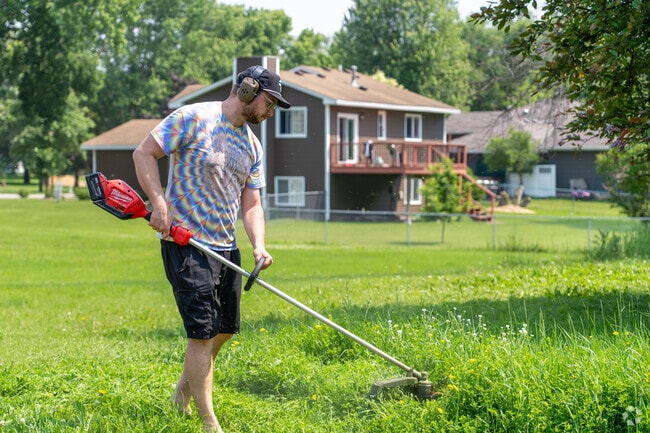 Residents of Eidem take great pride in maintaining their landscaping.