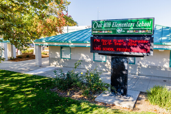 Oak Hill Elementary School provides a safe place for children to study in Roseville.