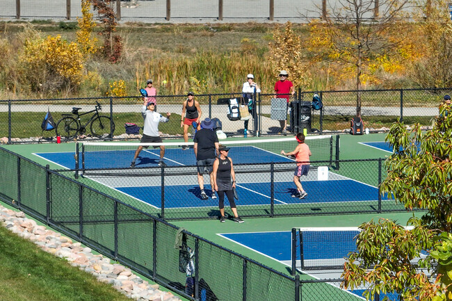 Pickleball is one of the locals favorites at Twin Silo Park.