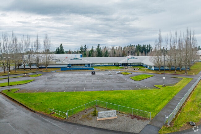 Entire front campus of Frontier Junior High School.