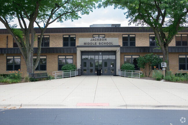 Jackson Middle School enrolls 750 students in York Center.