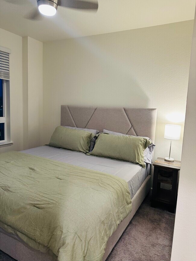 King bed in second bedroom