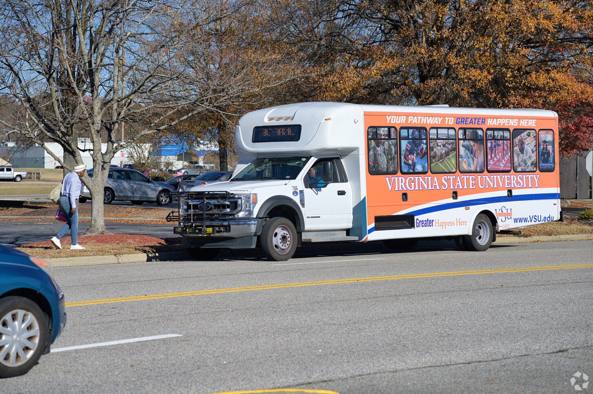 Public transportation is always easy to access with multiple city bus stops in Fort Gregg-Adams.