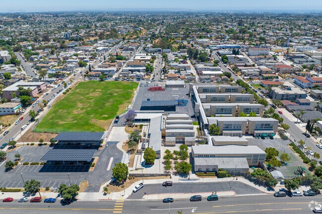 Ibarra Elementary School is surrounded by residential neighborhood.