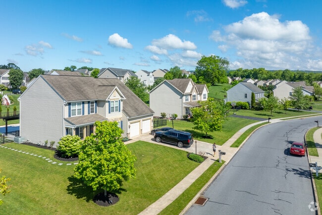 Recent subdivisions in Silver Spring Township feature large lots and private driveways.