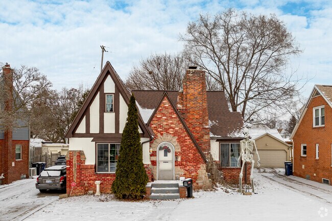 Tudor styling is a common architectural feature found in College Cultural Neighborhood.