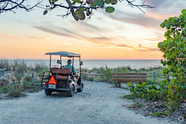 Many Englewood residents are just a short golf cart drive from the beach.