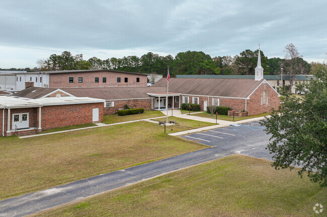 Riverpointe Christian Academy has a beautiful and large campus.