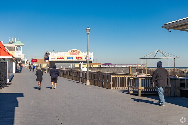 Take a walk on the boardwalk in Point Pleasant Beach.