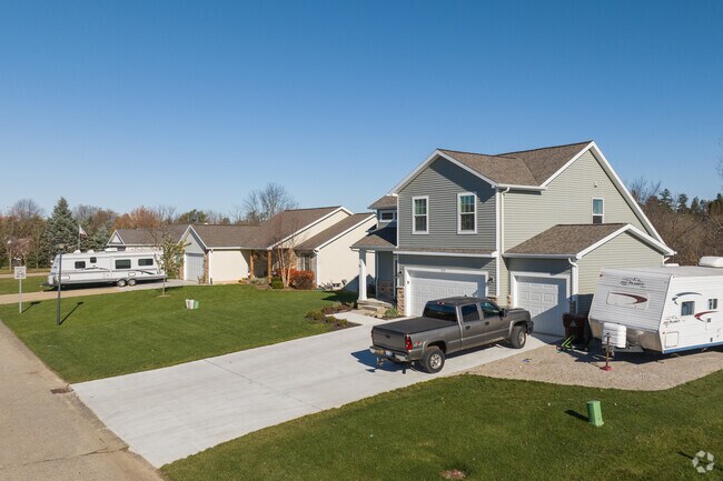 A newly built contemporary traditional house in Dansville.