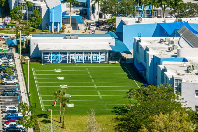 Somerset Academy Charter has a well maintained athletic field.