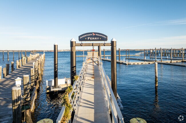 Hop on the ferry at Jamestown Wharf to Newport Ferry for a beautiful journey in Jamestown, RI.