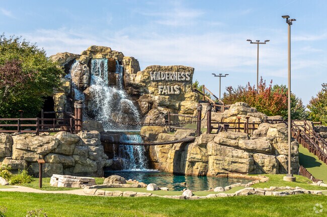 Residents of the Lily Cache neighborhood love the mini golf course, Wilderness Falls.