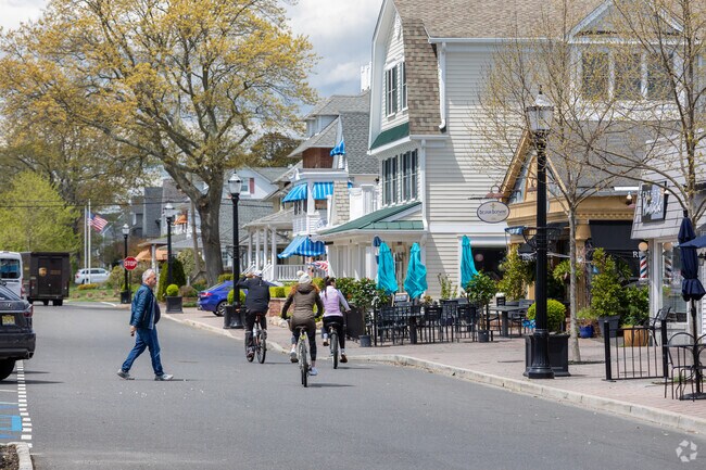 Bring your bikes to the beach and ride just a few short blocks to downtown Spring Lake.