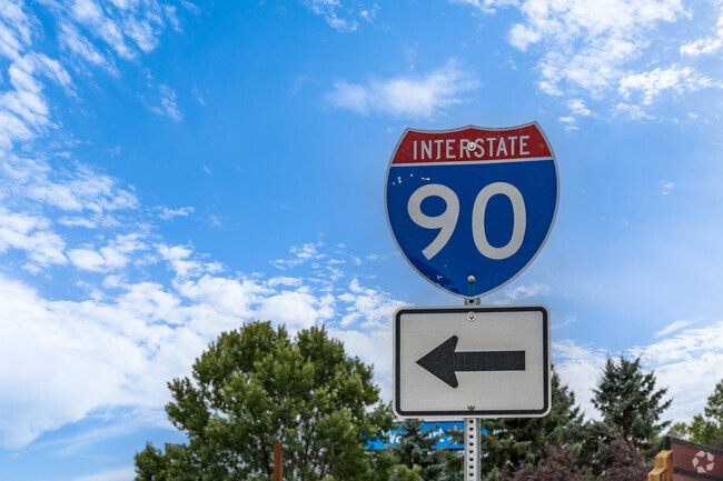 Cooper Park residents can hop on the I-90 expressway a short distance from town.
