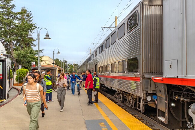 Downtown North residents can take Caltrain to the Bay Area.