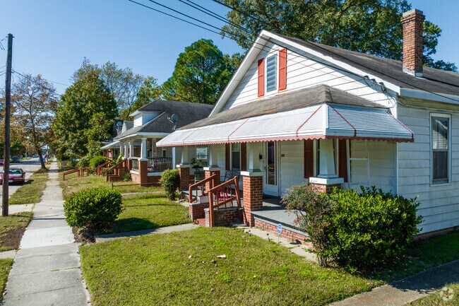 A row of bungalow homes create a wonderful atmosphere in Huntington.