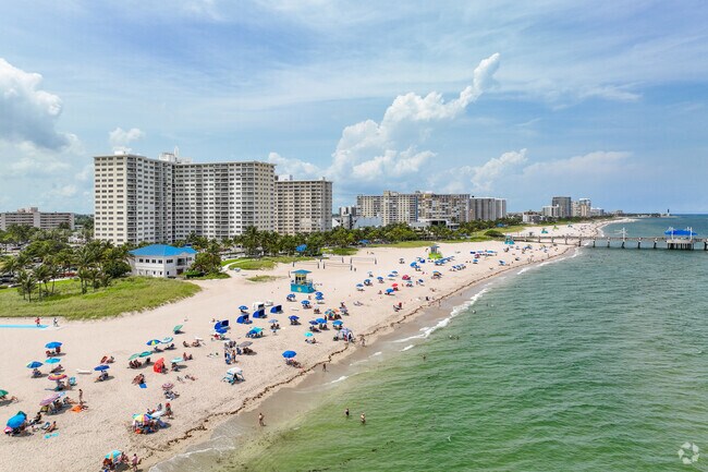 Pompano Beach is only a few blocks away from the Snug Harbor neighborhood.
