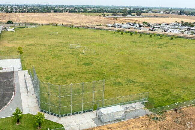 The field at Juan Felipe Herrera Elementary School in Fresno.