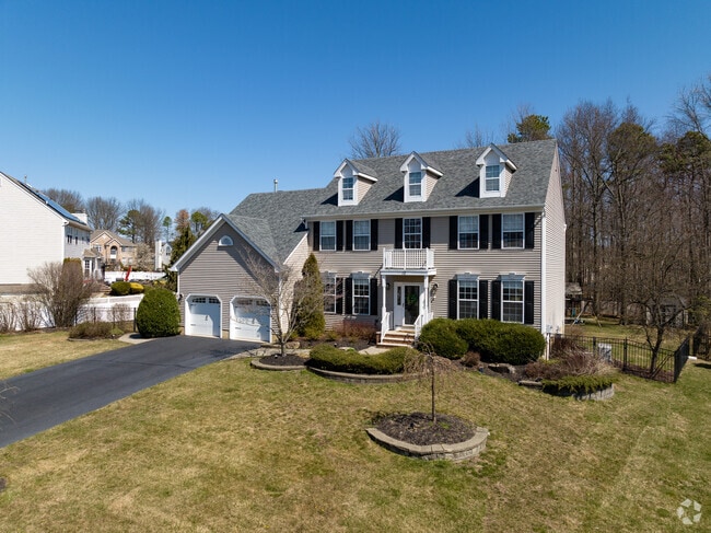 Large Colonial style homes are just outside of downtown Jamesburg in Monroe.