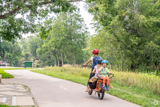 Bikers love the bike path that runs through Spring Park.