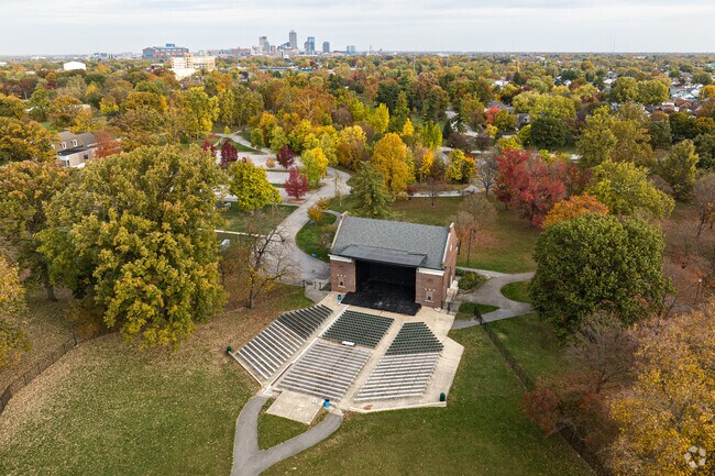 Bring your blanket and enjoy a concert at the MacAllister Amphitheater in Garfield Park.