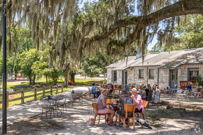 Lake Ella is a great place to have a cup of joe with friends.