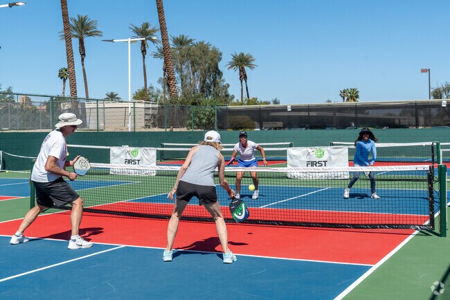 Indian Wells residents can pick up a game of Pickle Ball at the Palm Desert Tennis Center.