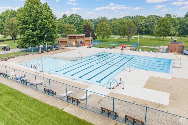 Take at swim at the Nike Park Pool in Parma.