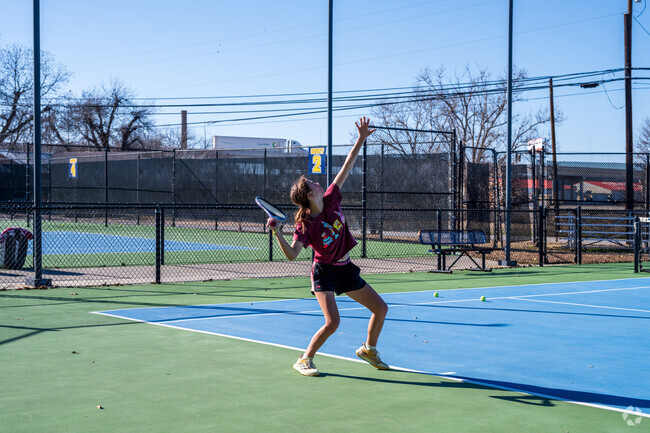 Tennis courts in Brownwood are popular gathering spots for locals of all ages.