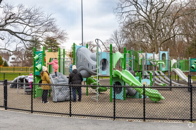Newton Highlands Playground is a favorite for neighborhood kids of all ages.