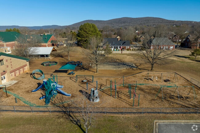 Playground at Hampton Cove Elementary School in Owens Cross Roads Alabama.