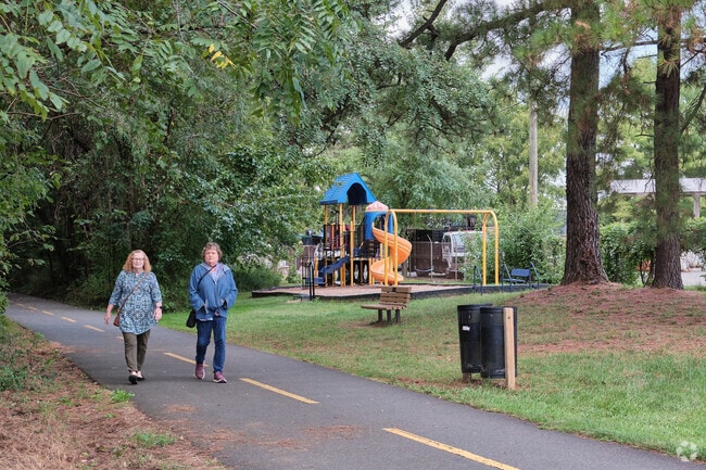 Purcellville residents enjoy the beauty of the W&OD Trail that winds through town.