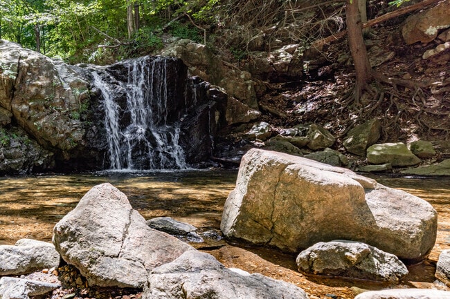 See the roaring waters of Cascade Falls in West Elkridge, Maryland.