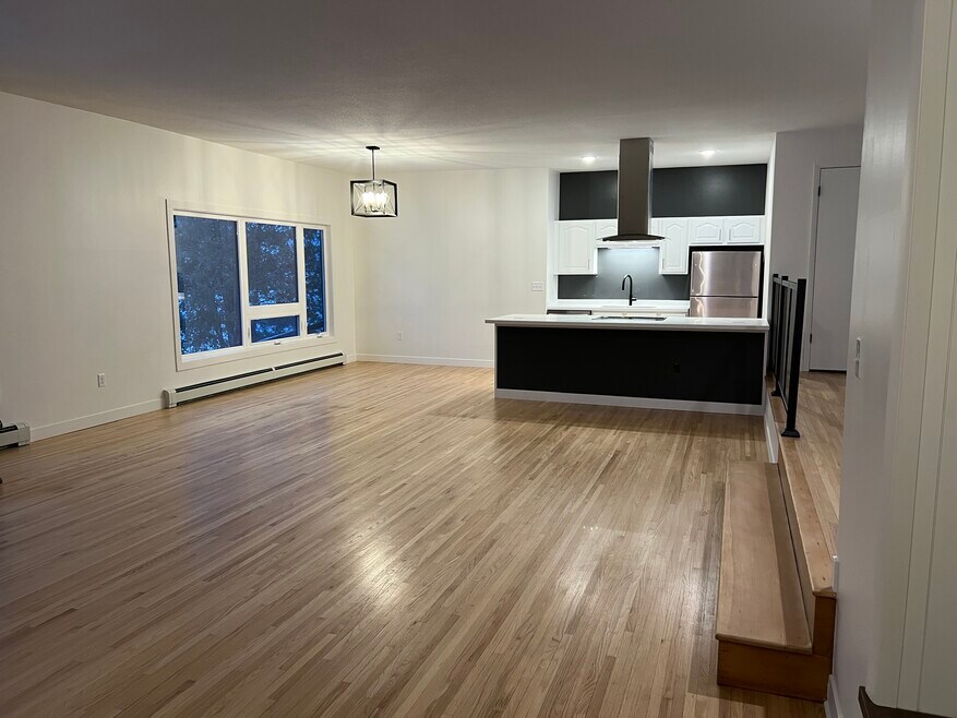 Unit B Living Dining and Kitchen