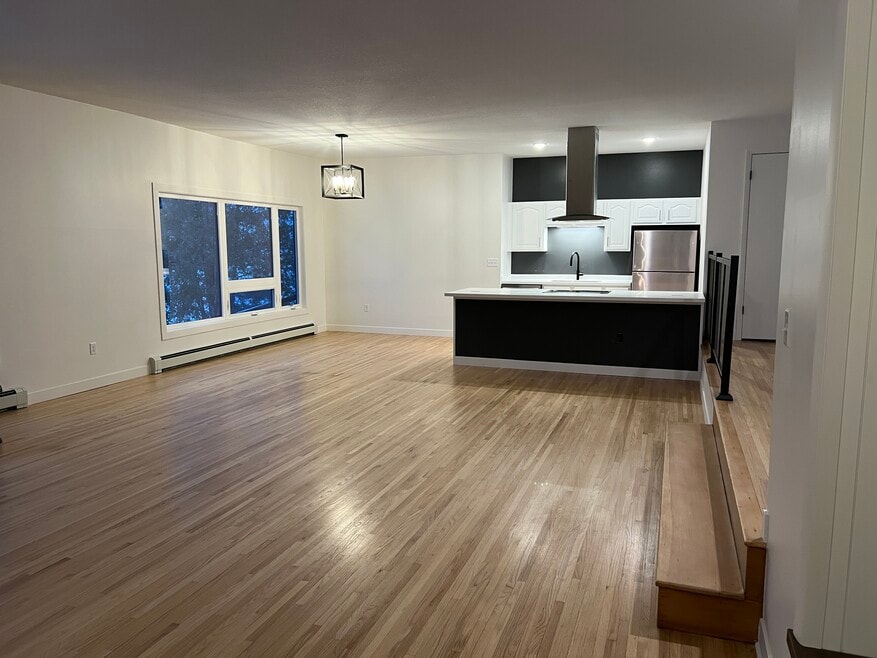 Unit B Living Dining and Kitchen