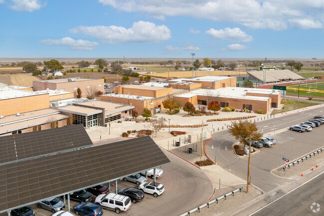 Pueblo County High near Blende offers academics and sports programs.