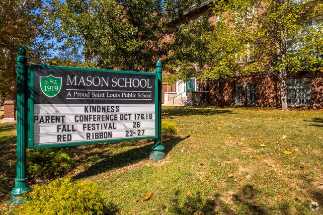 Mason Elementary School serves the youth in the region.