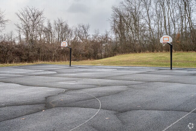 Wylandville Elementary School has a playground with basketball hoops, play set and funnel ball.