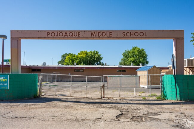 Pojoaque Middle School is located north of Santa Fe.
