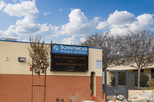 A welcoming entrance is seen at Sunnymead Middle School in Moreno Valley.