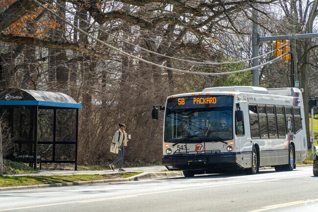 The Ride bus service is available in and around the Georgetown neighborhood.