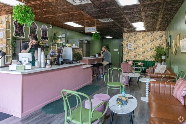 Grandmont residents enjoy the convenience of Rosa for a latte and wifi.