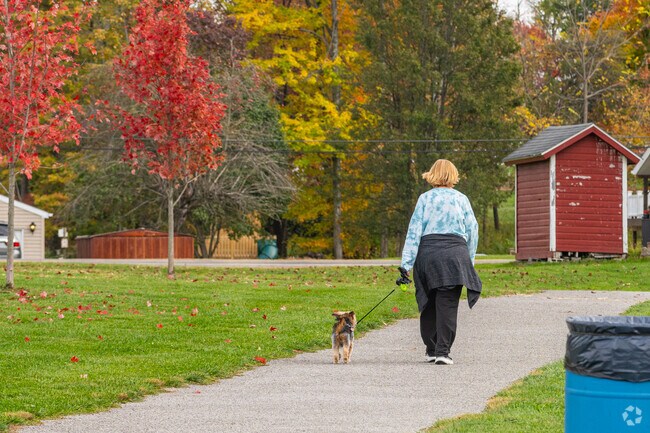 West Mayfield residents often take their four-legged friends for walks.