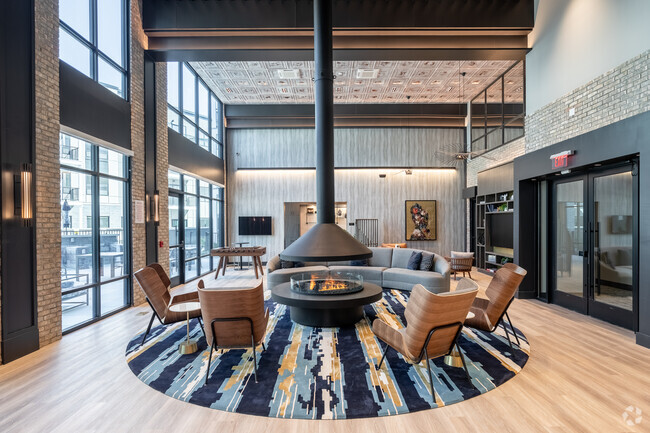 Speakeasy with Bar & Fireplace