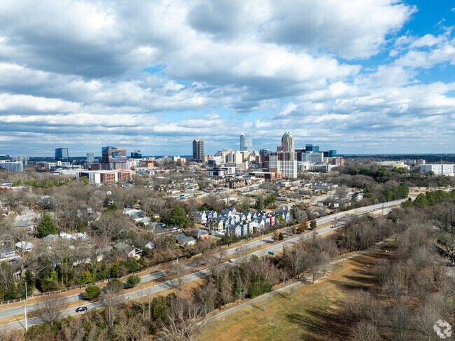 Raleigh is a 10 minute drive from the Carpenter neighborhood down I-40.