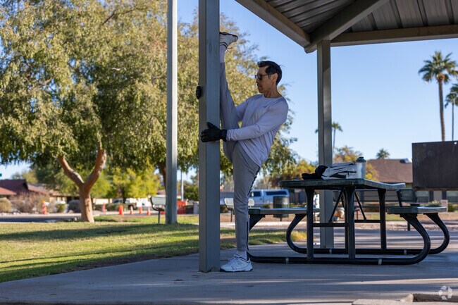 North Central Mesa is filled with green spaces for plenty of exercise and relaxation time.
